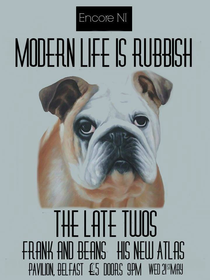 modern life is rubbish late twos launch poster