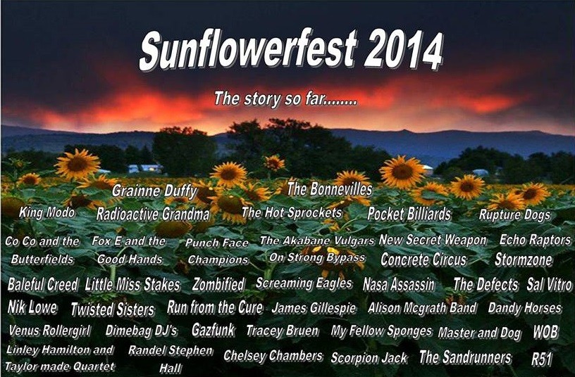 sunflowerfest 2014 first batch of acts